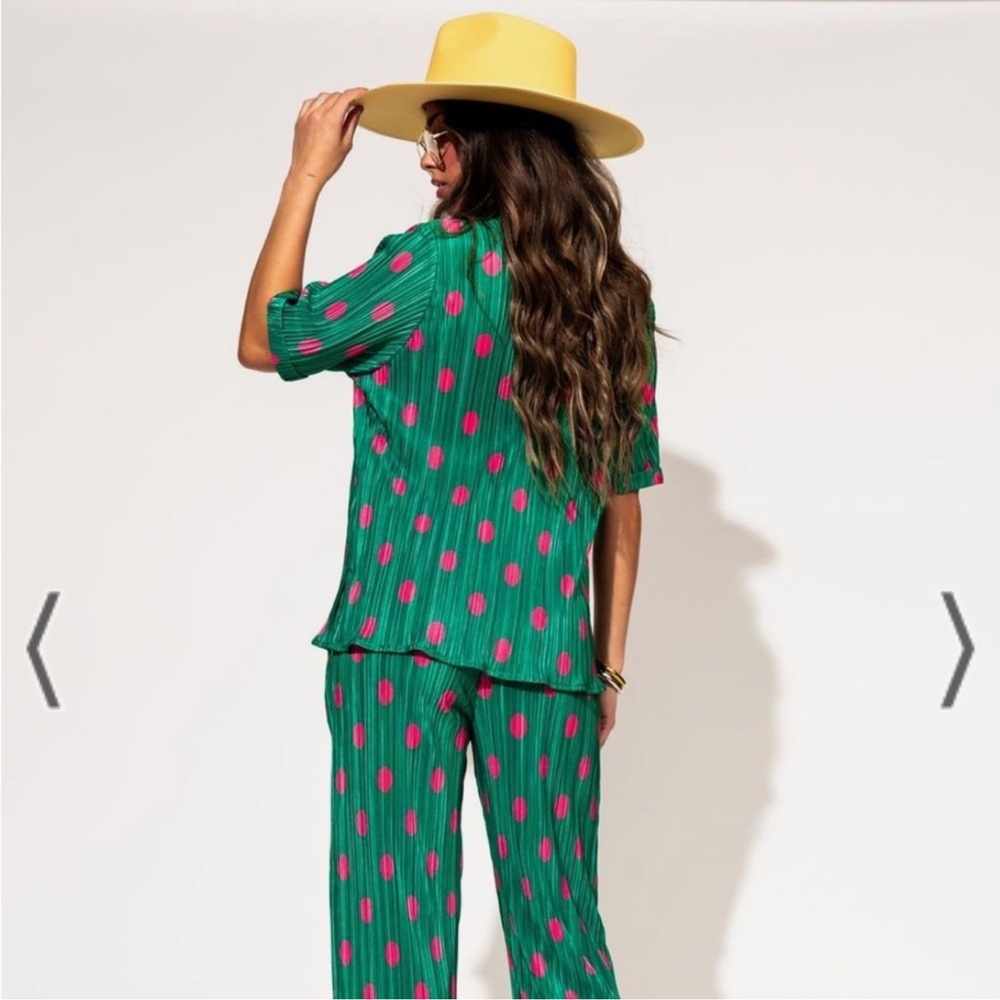 Dressed In LaLa Polka Dot Watermelon Play Suit Outfit NWT - Picture 4 of 8